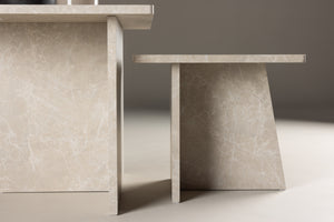 Sala sofabord Bord 1: 60 cm Bord 2: 40 cm x Bord 1: 60 cm Bord 2: 40 cm Beige